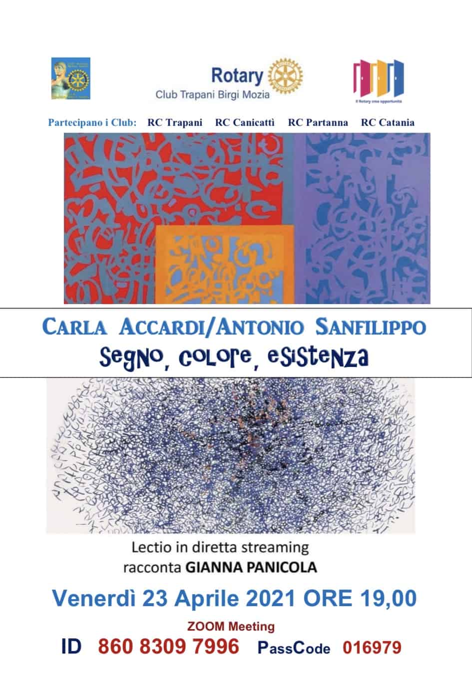 Carla Accardi/Antonio Sanfilippo “Segno, colore, esistenza”